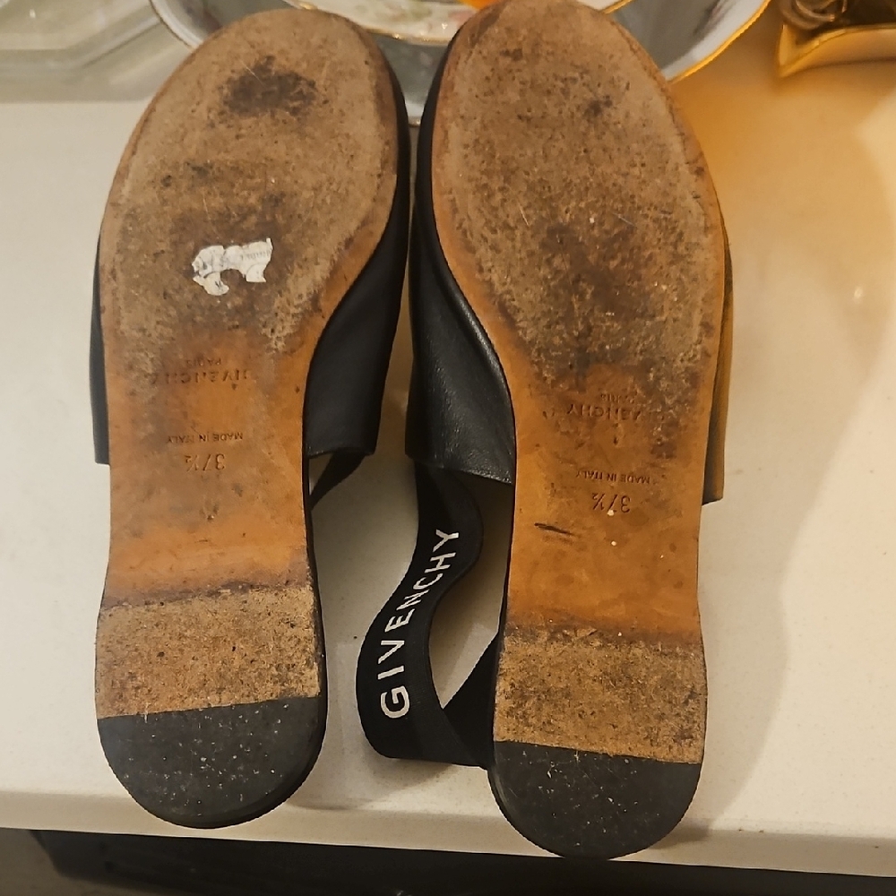Givenchy Black Leather Mules - Picture 6 of 7